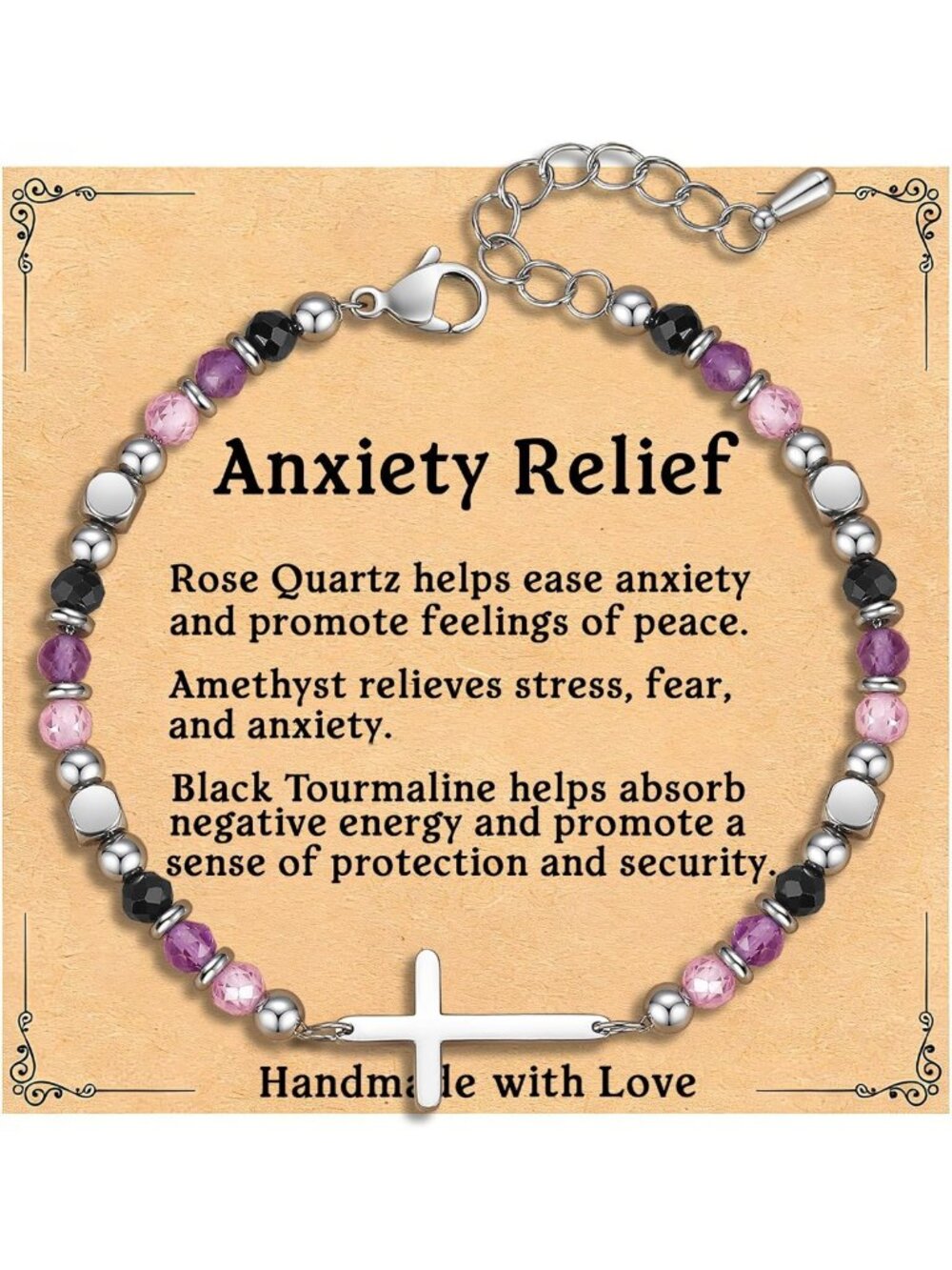 Adjustable Cross Bracelet - Meaningful Religious Gift for Women & Girls